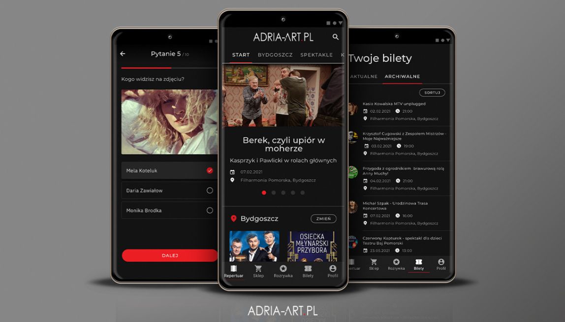 Aplikacja Adria Art jest prosta w obsłudze. Dzięki niej jeszcze szybciej i wygodniej kupisz bilety online