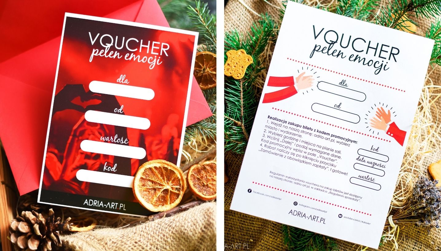Jaki prezent pod choinkę dla rodziców czy żony? Kup Voucher Adria Art